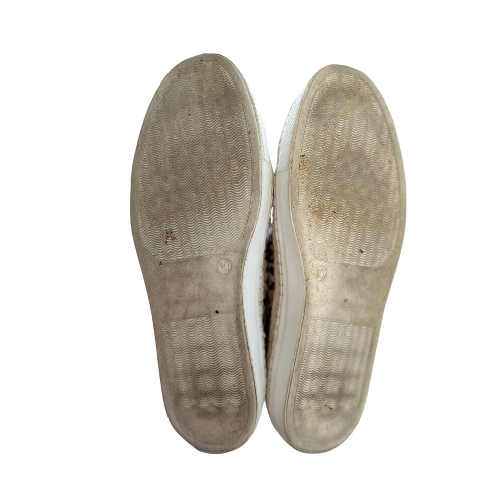 Kate Spade Brown Leopard Cheetah Scallop Edge Slip On Sneakers - Picture 3 of 7